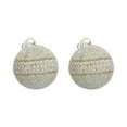 thumbnail image 2 of 2 Count White Pearl Christmas Ornaments, 4 in, by My Texas House, 2 of 2