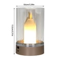 thumbnail image 2 of WIFKLSIIPG Cordless Small Candle Table Lamp Dimmable Night Light Color Changing Rechargeable Battery Powered Lighting for Living Room Dining Room Bedroom Bar Night Light(Silver), 2 of 7
