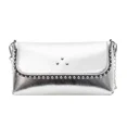 thumbnail image 3 of Bolsos de hombro ligeros de lujo con cadena de metal y cierre de perlas, con hilo de coser, clásicos de moda 2024, de poliuretano sólido y versátiles, para mujer, 3 of 5