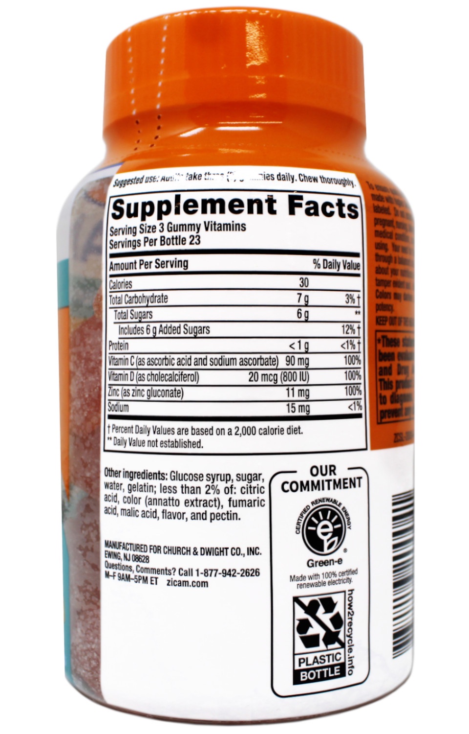 3 Pack - Zicam Daily Immune Support, Gummy Supplement, Zinc, Vitamin C & Vitamin D, Citrus Strawberry Flavor, 70 Count
