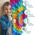 thumbnail image 3 of Blackout Kids Curtains,Colorful Rainbow Tie Dye Spiral Pattern Childrens Insulated Curtains Set Of 2,Bedroom Essentials,Toddler Room Decor 42"x84", 3 of 5