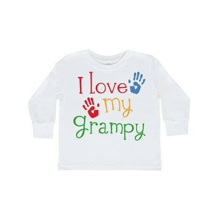 

Inktastic I Love My Grampy grandchild gift Gift Toddler Boy or Toddler Girl Long Sleeve T-Shirt