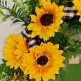 thumbnail image 6 of Sunflower Wreath,Sun Flower Wreaths for Front Door,Sunflower Truck Wreath,Artificial Sunflower Wreath,Retro Rustic Styles Welcome Wreath,17inch, 6 of 7