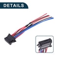 thumbnail image 5 of 1 Set  Blower Motor Resistor Cable Connector for Renault Clio No.8200729298 Wiring Harness Adapter Black, 5 of 6