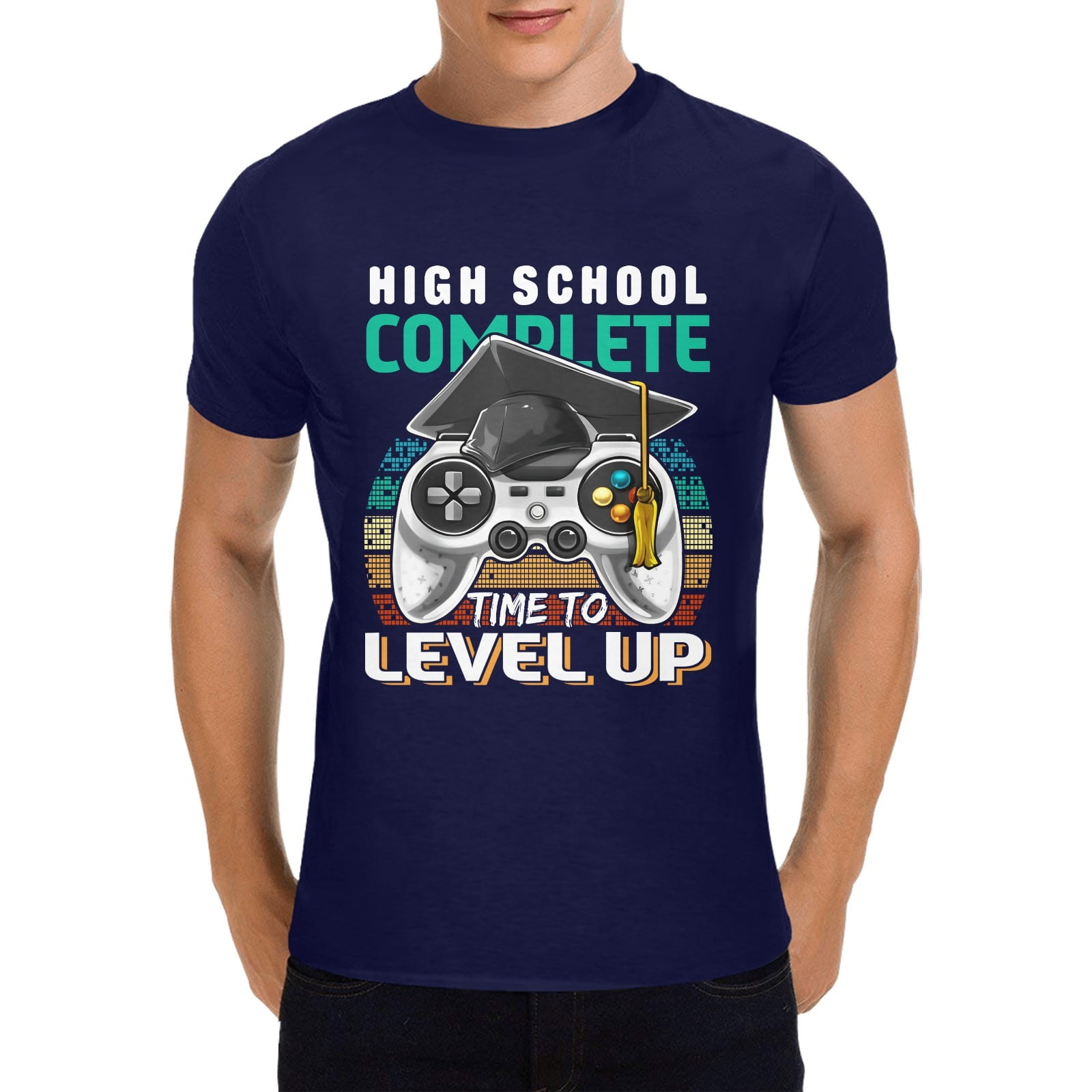 High School Complete Time To Level Up Tshirt, 2023 Graduation Gifts Tshirt, Class of 2023 T