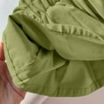 thumbnail image 6 of Odeerbi 1-9 Years Toddler Girls Summer Cotton Linen Shorts Ruffle Wide Leg Shorts Casual Breathable Solid Color Cute Leisure Shorts, 6 of 7