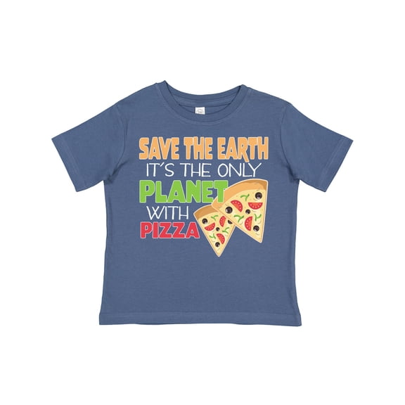 Inktastic Save the Earth. Its the Only Planet with Pizza. Boys or Girls Toddler T-Shirt