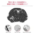 thumbnail image 4 of Gothic Style Cool Goat Skull_A Shower Cap, Reusable Bath Hair Hat for all Hair Lengths Hair Cover with Elastic Band Double Waterproof Layers Bathing Hat, 4 of 5