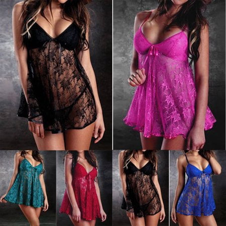 

Babibeauty Sexy Women s Lace Nightgown Sleepwear Nightdress Lingerie Night Dress Plus Size