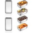 thumbnail image 1 of Set 6 Moldes Mini para Pan de Acero Inoxidable 6.3x3.5" Sin Recubrimiento, Apto para Horno, Air Fryer y Lavavajillas, 1 of 5