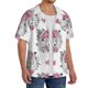 thumbnail image 2 of Balery Cartoon Poodle Dog Camisa Casual de Manga Corta con Botones para Hombre, Texturizada, Estilo Cubano, para Playa, Verano-3X-Large, 2 of 5