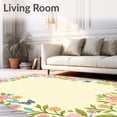 thumbnail image 2 of ODIKA 5'x7' Machine Washable Non-Slip Area Rug, Enchanted Garden Alphabet Learning Play Decoration High Traffic Rug with Pad, Pink, 694929, 2 of 8