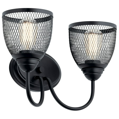 

Kichler 55042 Voclain 2 Light 16 Wide Bathroom Vanity Light - Black