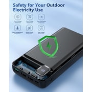 Tilnce 50000mAh Power Bank 30W PD Fast Charging Portable Charger with 4 Outputs Battery for iPhone 17 16 15 14 Samsung Galaxy Camping