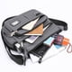 thumbnail image 5 of Bolso bandolera para hombre, ideal para negocios, ocio y viajes diarios. Impermeable, duradero, con múltiples compartimentos, estilo retro de piel sintética (gris)., 5 of 6