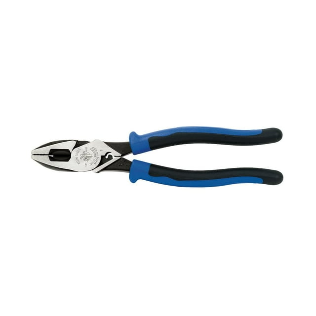 Alicates Klein Tools J2000-9NECRTP para cortador lateral, con tracción de cinta y engarzado de alamb