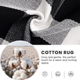 thumbnail image 4 of Buganda Buffalo Plaid Area Rug, Black and White 2'4"x3'7" Washable Cotton Carpet, Indoor Outdoor Rugs for Living Room, Kitchen, Patio, All Season Home Decor, 4 of 9
