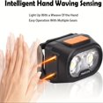 thumbnail image 5 of SUTENGDA 1pc Rechargeable  Super Bright White Light Warm Light Red Light LED Headlamp  7 Modes  Motion Sensor  Waterproof Flashlight  For Outdoor Fishing Camping Running, 5 of 5