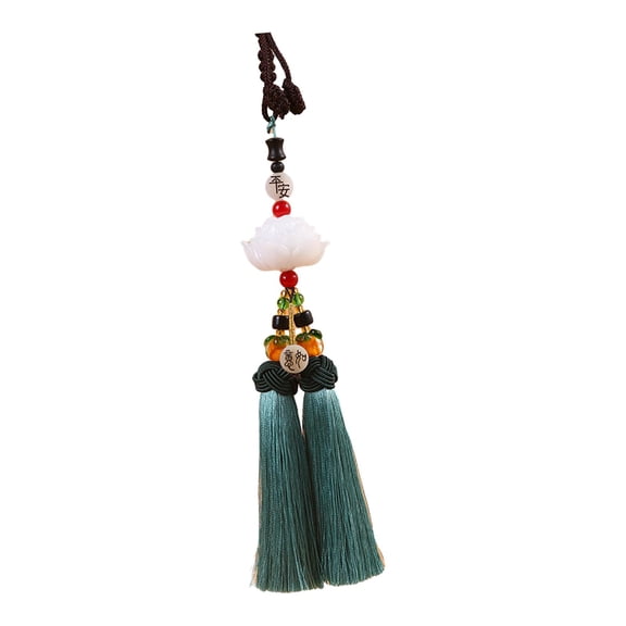 jiaping Car Pendant Auto Interior Dangle Automotive Accessories Dangling Ornament Tassel Green
