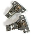 Salice E-Centra Nickel-Plated Metal 106-degree 9/16-inch Overlay Screw-on Face Frame Hinge with 2 Cams (2)