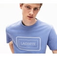 thumbnail image 2 of Lacoste Men's Reflective Logo Motion Regular Fit Cotton T-shirt Blue Size 8, 2 of 3