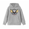 thumbnail image 2 of Gremlins Face Boy's Heather Grey Sweatshirt-Medium, 2 of 3