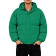 thumbnail image 2 of CharmCyan Men's Oversized Casual Down Jacket With Long Sleeves And Hood Green M, 2 of 2