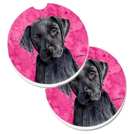 

Pink Labrador Set of 2 Cup Holder Car Coaster