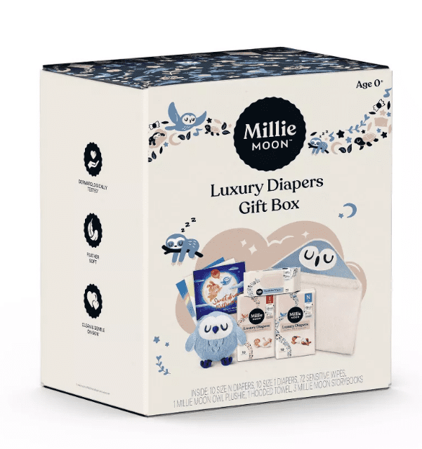 Millie Moon Luxury Disposable Diapers Gift Set - 20pk