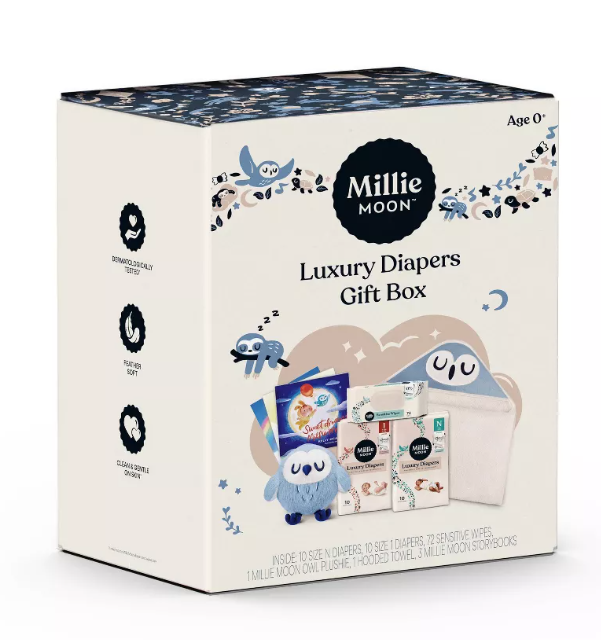 Set de Regalo de Pañales Desechables de Lujo Millie Moon - 20 Piezas 5