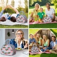 thumbnail image 6 of Lunch Bag Women Office Lunch Cooler Bag Portable Large Cooler Tote for Student/Mother Group with Side Pockets for Work Office Picnic Strawberry, 6 of 7