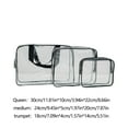 thumbnail image 3 of Amacok 3Pcs Clear Pvc Travel Toiletry Bag Kit for Women Men, Waterproof Organizer Storage Bags with Zipper Handle Straps, Cosmetic Pouch Airport Airline Compliant Bag Handbag, 3 of 6