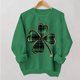 thumbnail image 1 of TaTaai Women Casual No Hood St Patrick's Day Printed Sweatshirt Crew Neck Long Sleeve Top Ladies Daily Commute Festival Wear Soft Warm Comfortable Stylish Pullover Top Gift, 1 of 6