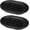 Black, variant on PETGLE 2 Pcs Soap Dish for Shower, Double Layer Draining Soap Box with Drip Tray, Plastic - Bronze