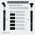 thumbnail image 5 of DJC Suspension Seatpost Shock Absorber Damping Alu for MTB Bicycle Seat Post 25.4 27.2 28.6 30.1 30.4 30.9 31.6 33.9 X350MM, 5 of 8