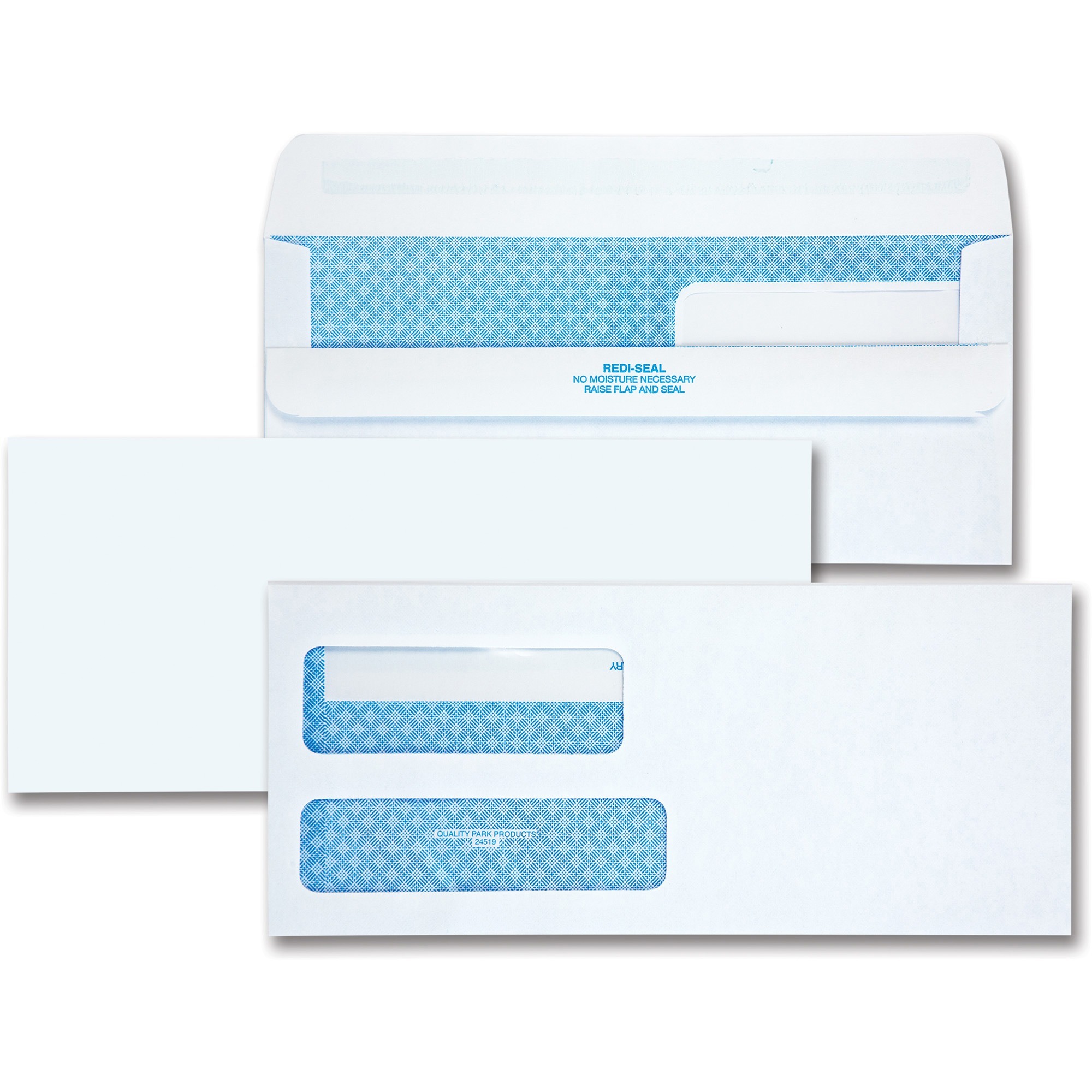 Quality Park, QUA24519, No. 9 RediSeal Security Envelopes, 250 / Box, White
