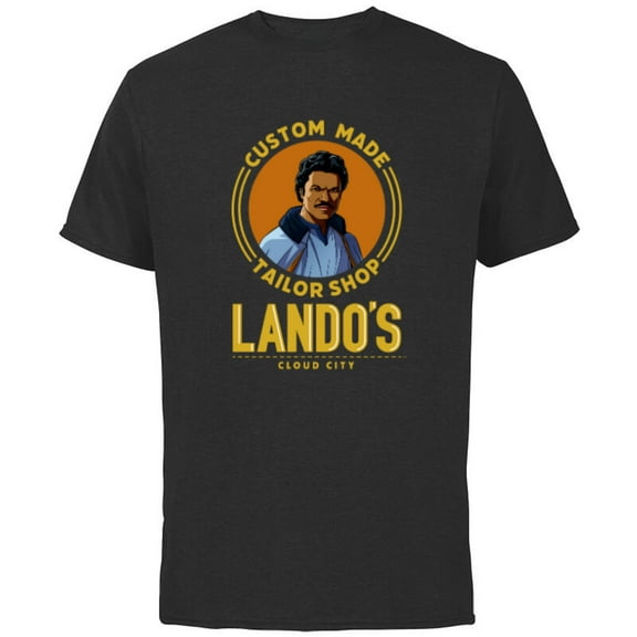Star Wars Lando’s Cloud City Custom Made Tailor Shop Funny - Short Sleeve Cotton T-Shirt for Adults - Customized-Black