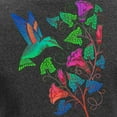 thumbnail image 3 of CafePress - Rainbow Hummingbird On Trumpet Vine Women's Long S - Women's Long Sleeve Graphic Tee Casual Fit, 3 of 4
