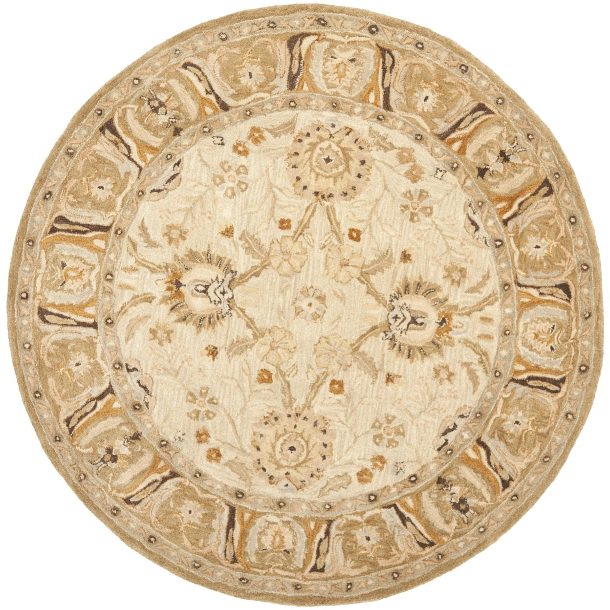 SAFAVIEH Anatolia Sharon Floral Runner Rug, Silver/Light Brown, 2'3" x 10'