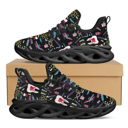 

Breathable Women Nursing Shoes Fashion Dental Equipment Lace-Up Sneakers Summer Comfort Mesh Platform Casual Shoes Girl Footwear