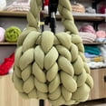 thumbnail image 4 of New Striped Core Spun Crochet Yarn Ice Silk Feeling Polyester Cotton Rope for Handbag Pet Nest Fashion Home Decoration, 4 of 7