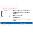 thumbnail image 2 of Automatic Transmission Pan Gasket - Compatible with 2002 - 2007 Jeep Liberty 2003 2004 2005 2006, 2 of 2