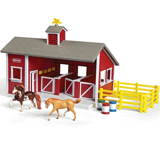 Breyer Stablemates Red Stable and Horse Set (1:32 Scale)