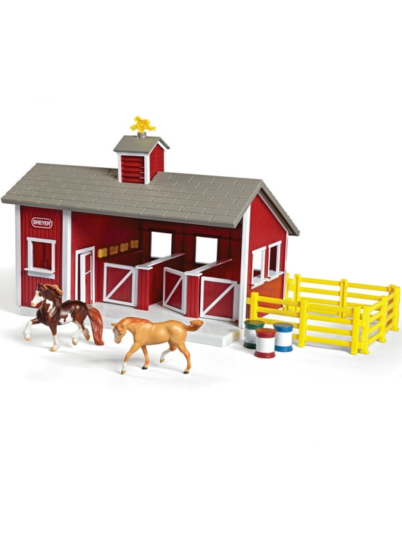 Breyer Stablemates Red Stable and Horse Set (1:32 Scale)