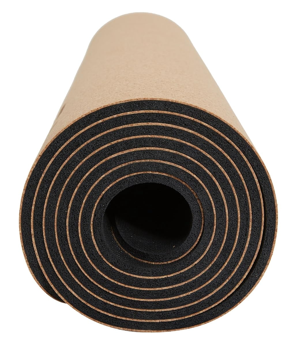 Everyday Yoga Cork Mat, Non-Slip & Eco-Friendly, 6ft - Ideal for Hot Yoga
