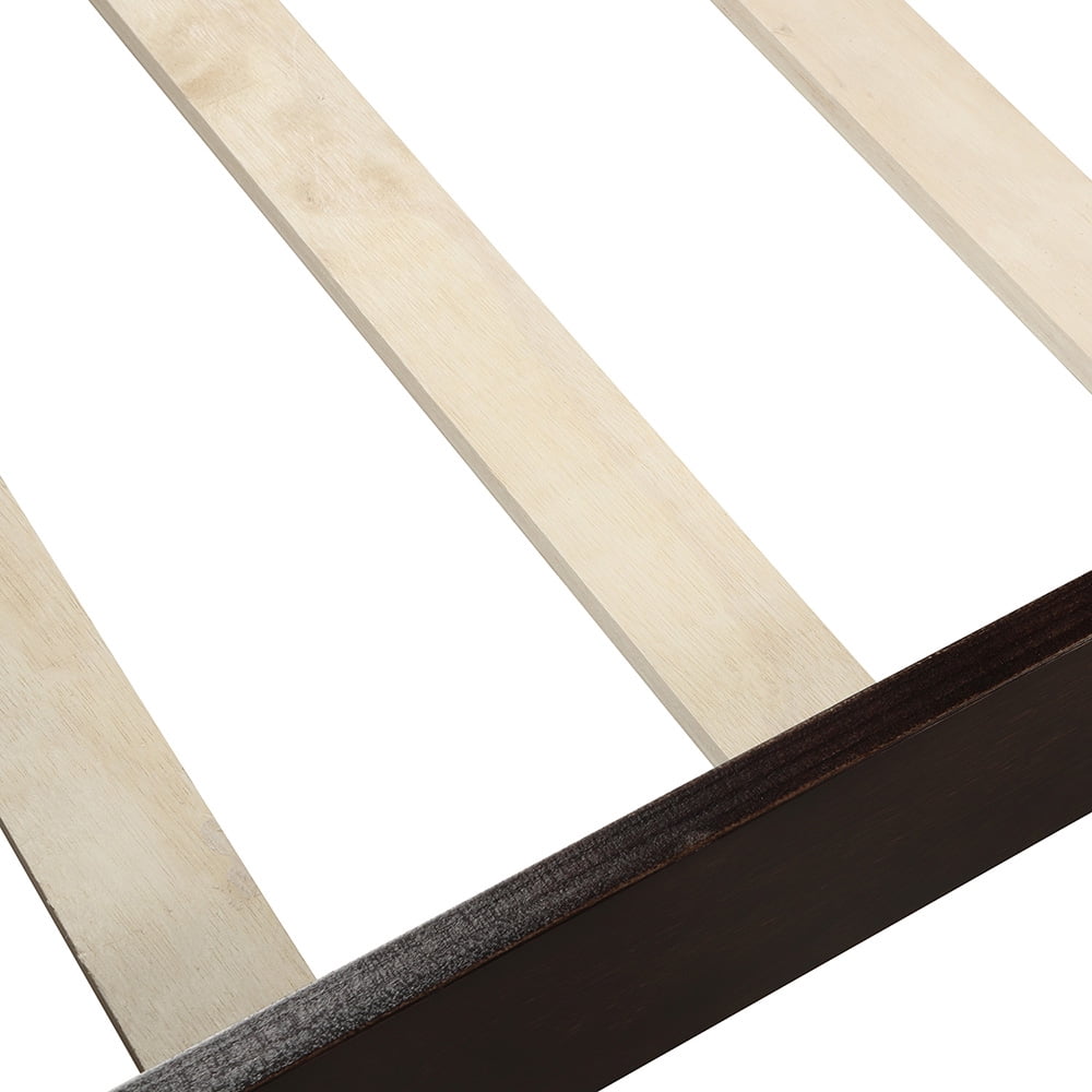 Lowestbest Wood Platform Beds with Headboard/Footboard/Wood Slat Support, Twin Bed Frame Mattress Foundation Sleigh Bed, Espresso Lowestbest Wood Platform Beds with Headboard/Footboard/Wood Slat Support, Twin Bed Frame Mattress Foundation Sleigh Bed, Espresso