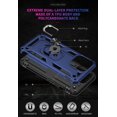 thumbnail image 5 of Compatible with iPhone 13 Pro Case Heavy Duty Rugged Full Body Scratch Proof Shockproof Screen Camera Protection Built-in 360 Ring Kickstand Cover Blue, 5 of 16