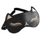 thumbnail image 1 of Antifaz para dormir de seda, paquete de 2, antifaz de seda de morera para dormir para mujeres y hombres, negro rojo, 1 of 5