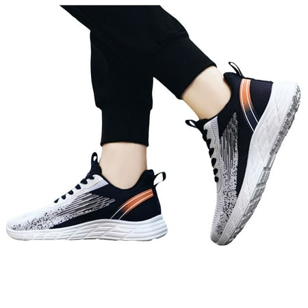 GEWSEY Casual Sneakers for Men Shoes for Men Work Safety Shoes Lightweight Slip Resistant Running Shoes Sneakers Blue 9.5