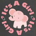 thumbnail image 2 of CafePress - Its A Girl Baby Elephant Maternity T Shirt - Maternity Dark T-Shirt, 2 of 3
